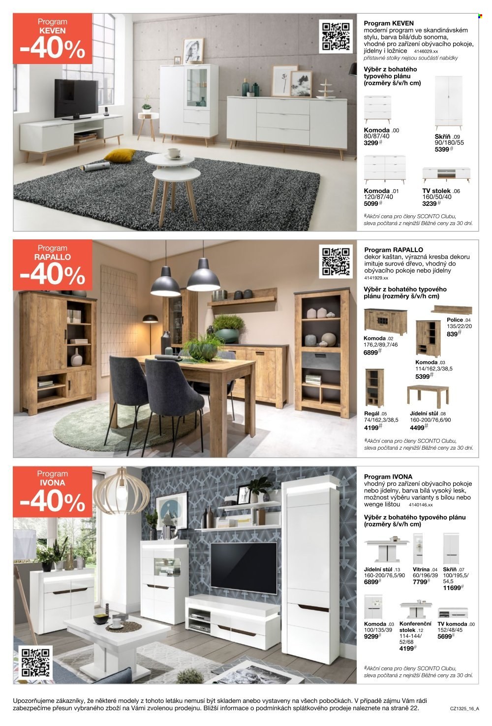 Leták SCONTO NÁBYTEK - 15.10.2025 - 4.11.2025. Strana 16