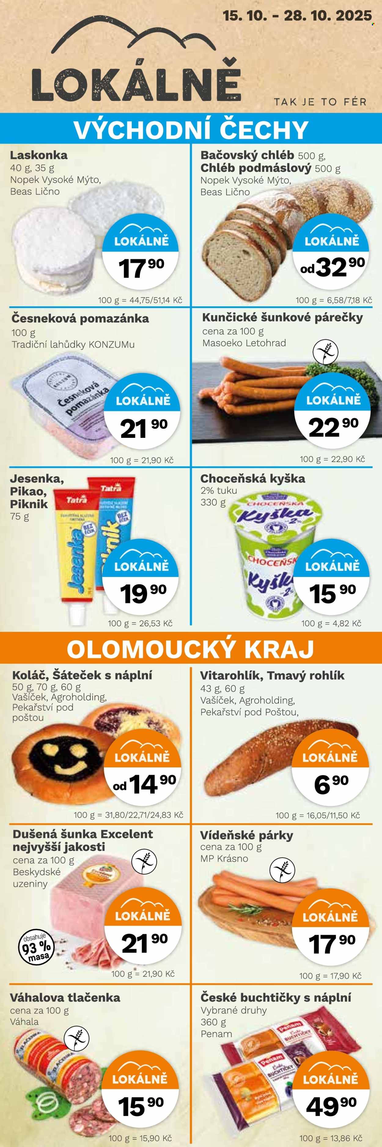 Leták Konzum - 15.10.2025 - 28.10.2025. Strana 2