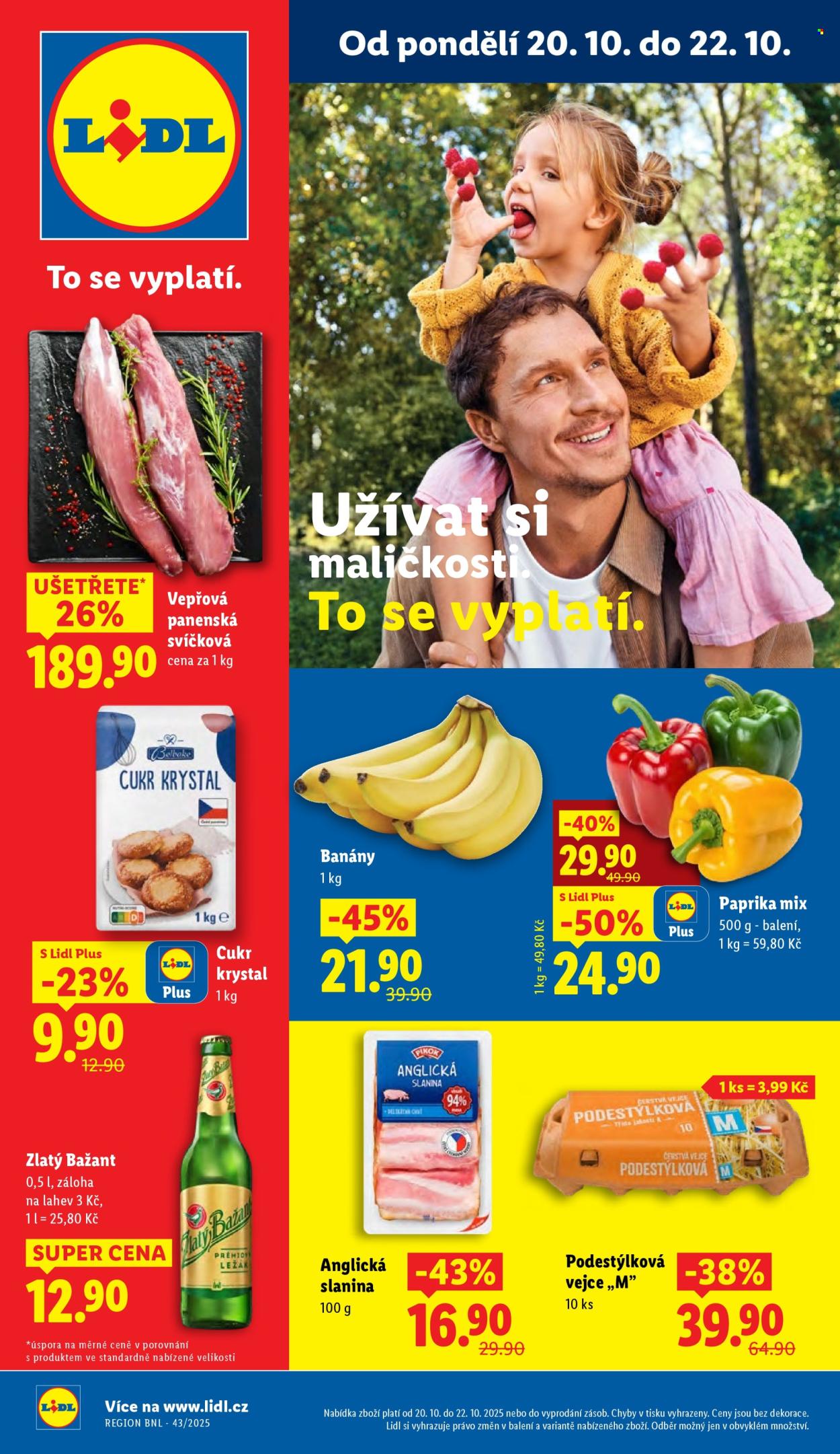 Leták Lidl - 20.10.2025 - 22.10.2025. Strana 1