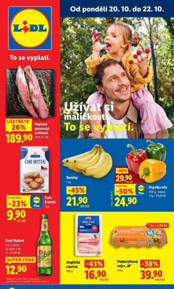 Leták Lidl - 20.10.2025 - 22.10.2025.