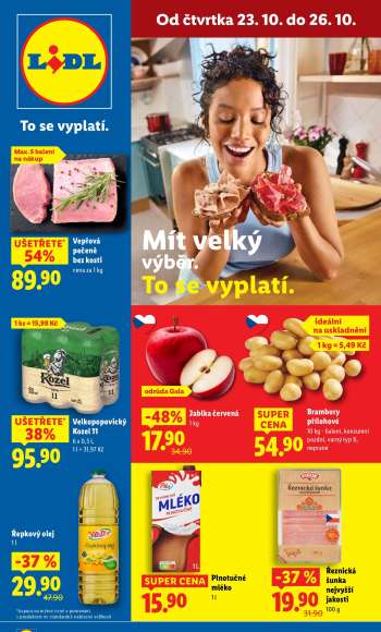 Leták Lidl - 23.10.2025 - 26.10.2025.