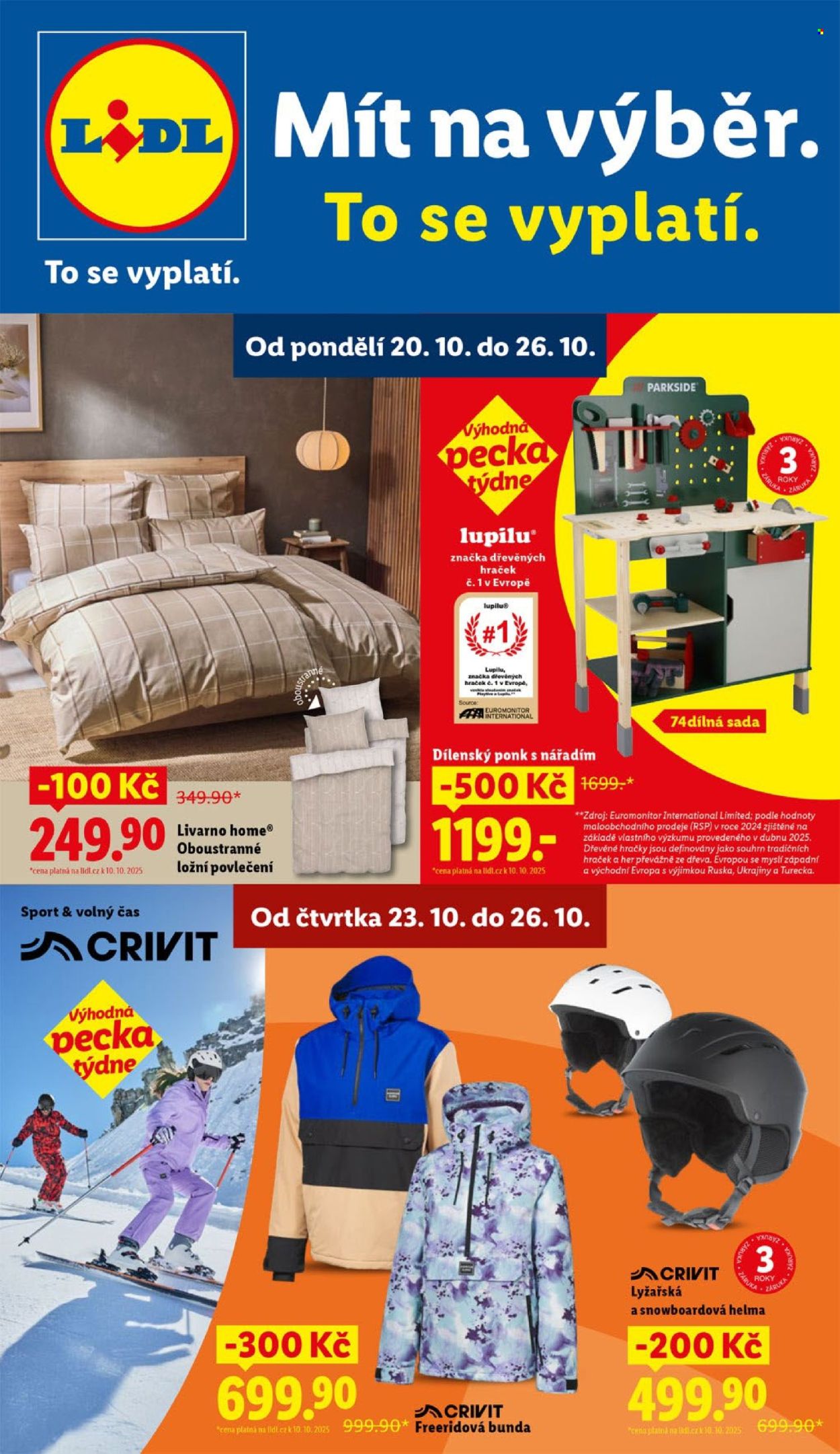 Leták Lidl - 20.10.2025 - 26.10.2025. Strana 1