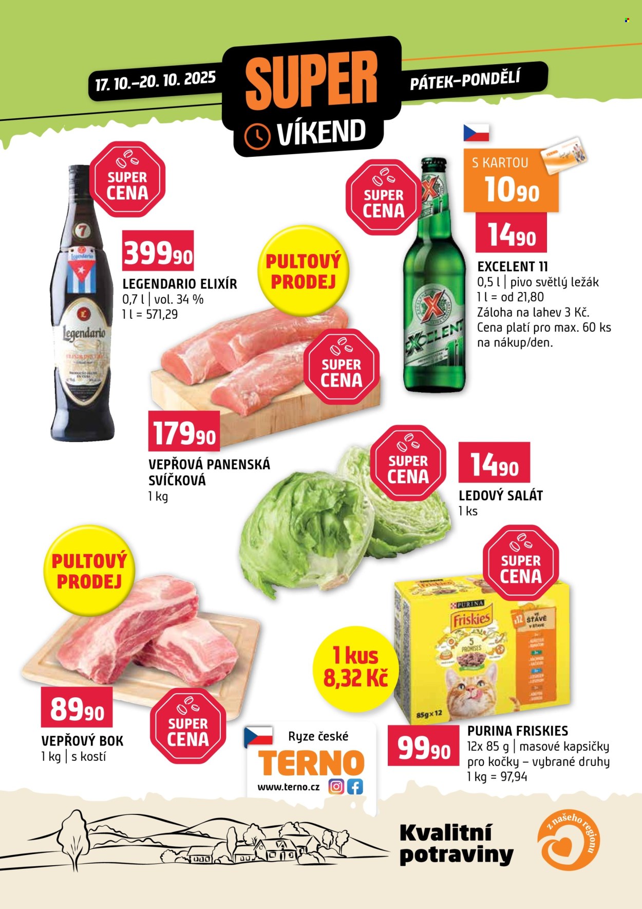 Leták coop TERNO - 17.10.2025 - 20.10.2025. Strana 1
