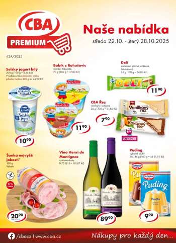 Leták CBA Premium - 22.10.2025 - 28.10.2025.