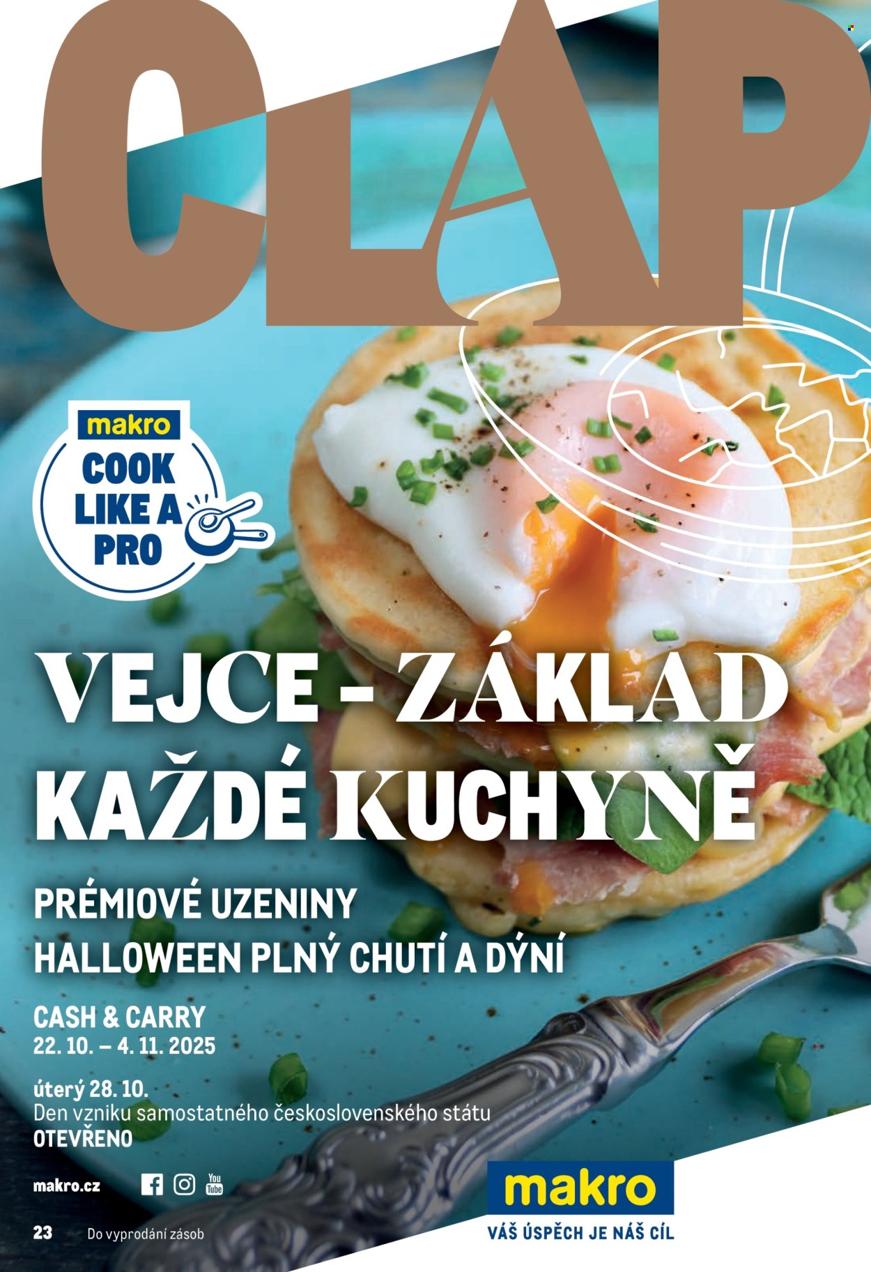 Leták MAKRO - 22.10.2025 - 4.11.2025. Strana 1