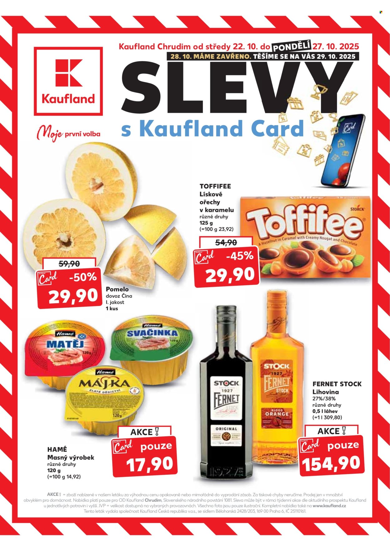 Leták Kaufland - 22.10.2025 - 27.10.2025. Strana 1