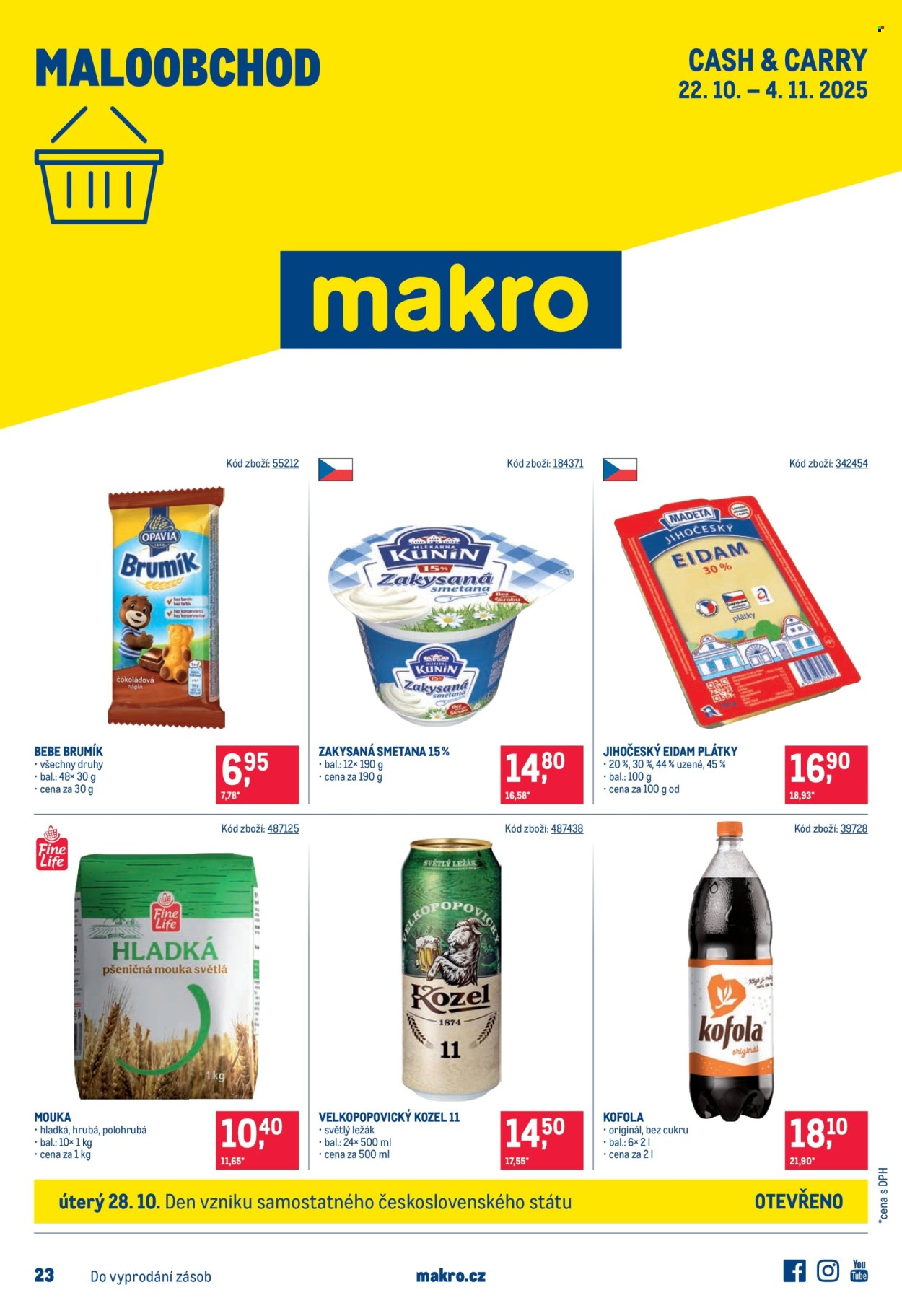 Leták MAKRO - 22.10.2025 - 4.11.2025. Strana 1