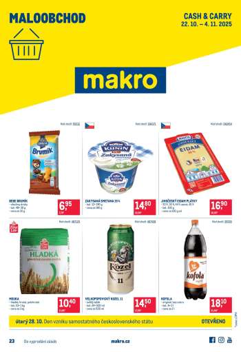 Leták MAKRO - 22.10.2025 - 4.11.2025.