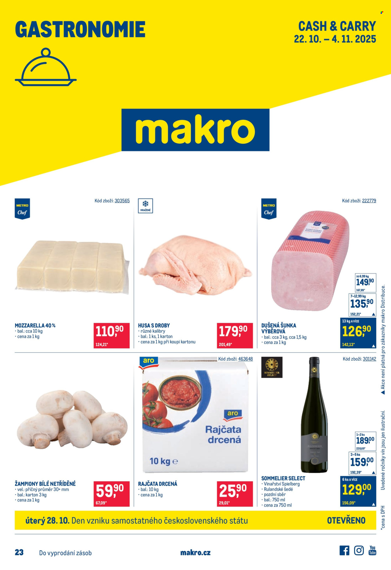 Leták MAKRO - 22.10.2025 - 4.11.2025. Strana 1