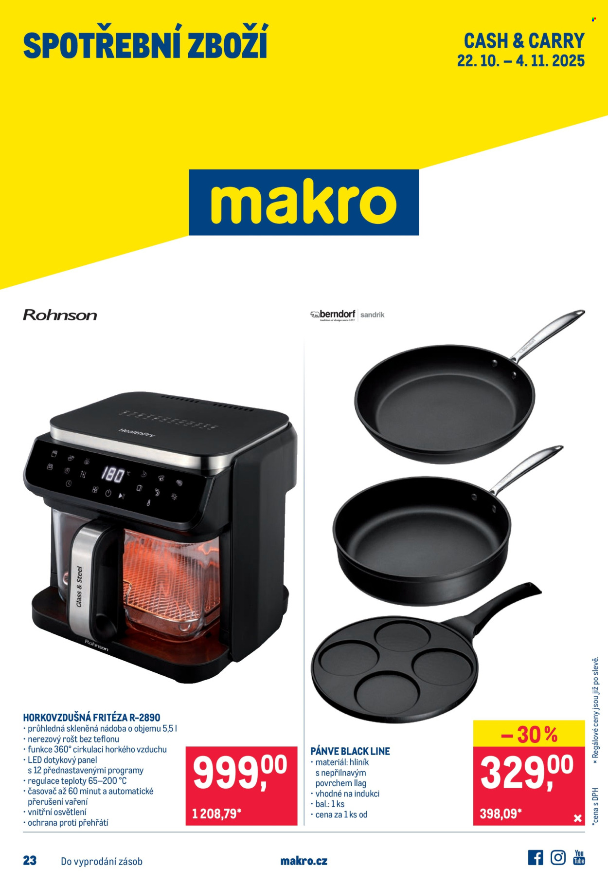 Leták MAKRO - 22.10.2025 - 4.11.2025. Strana 1