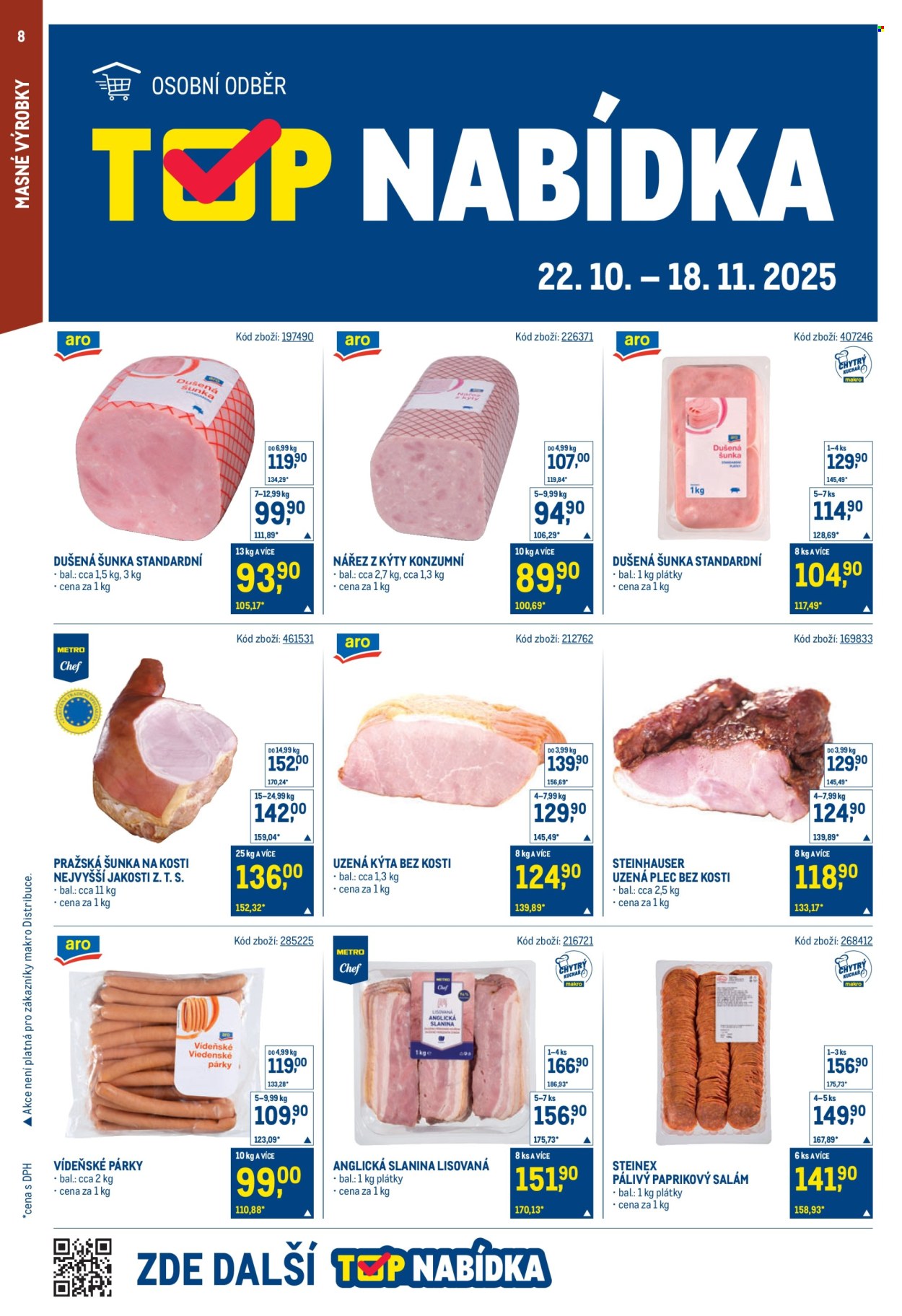 Leták MAKRO - 22.10.2025 - 4.11.2025. Strana 8