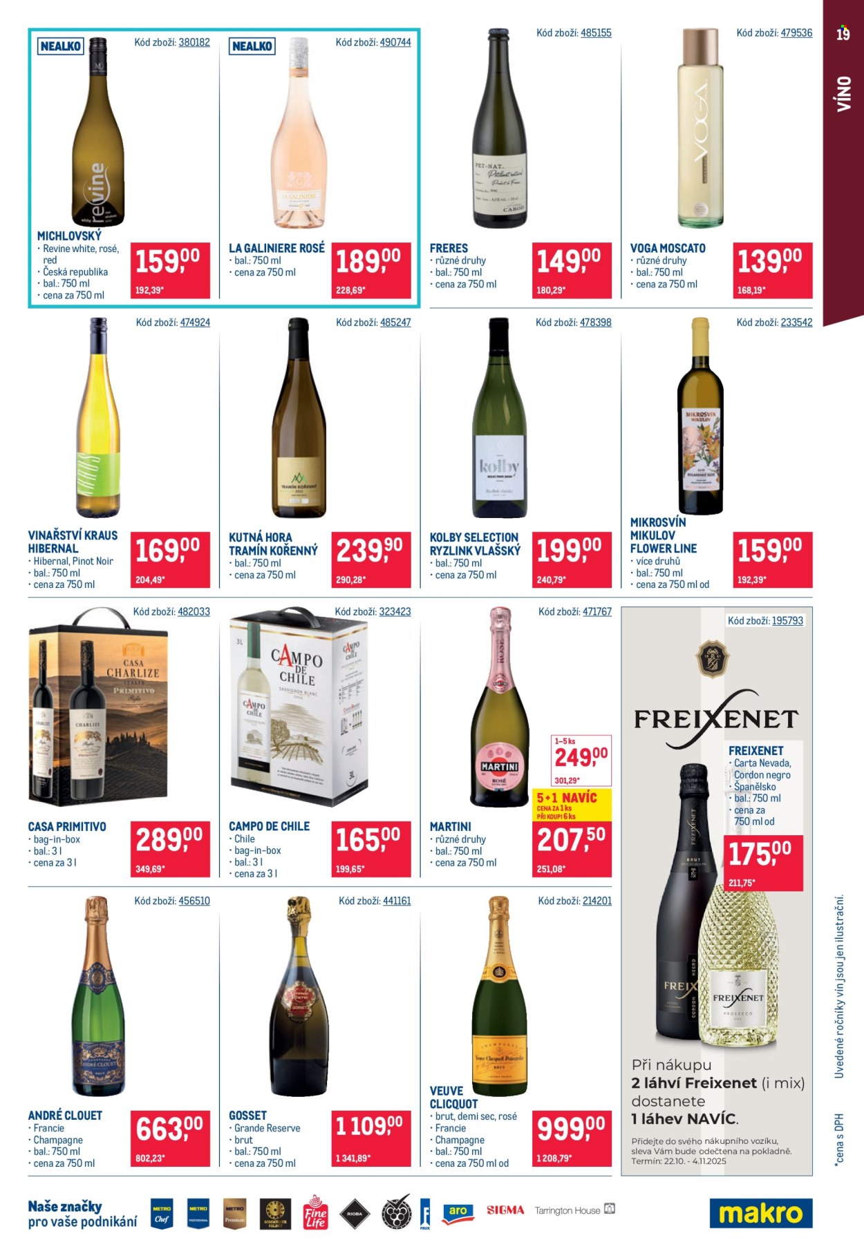 Leták MAKRO - 22.10.2025 - 4.11.2025. Strana 19