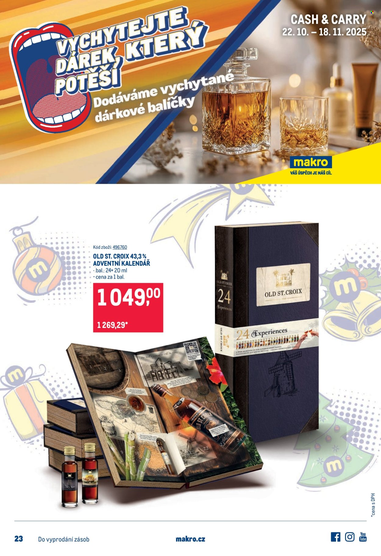 Leták MAKRO - 22.10.2025 - 18.11.2025. Strana 1