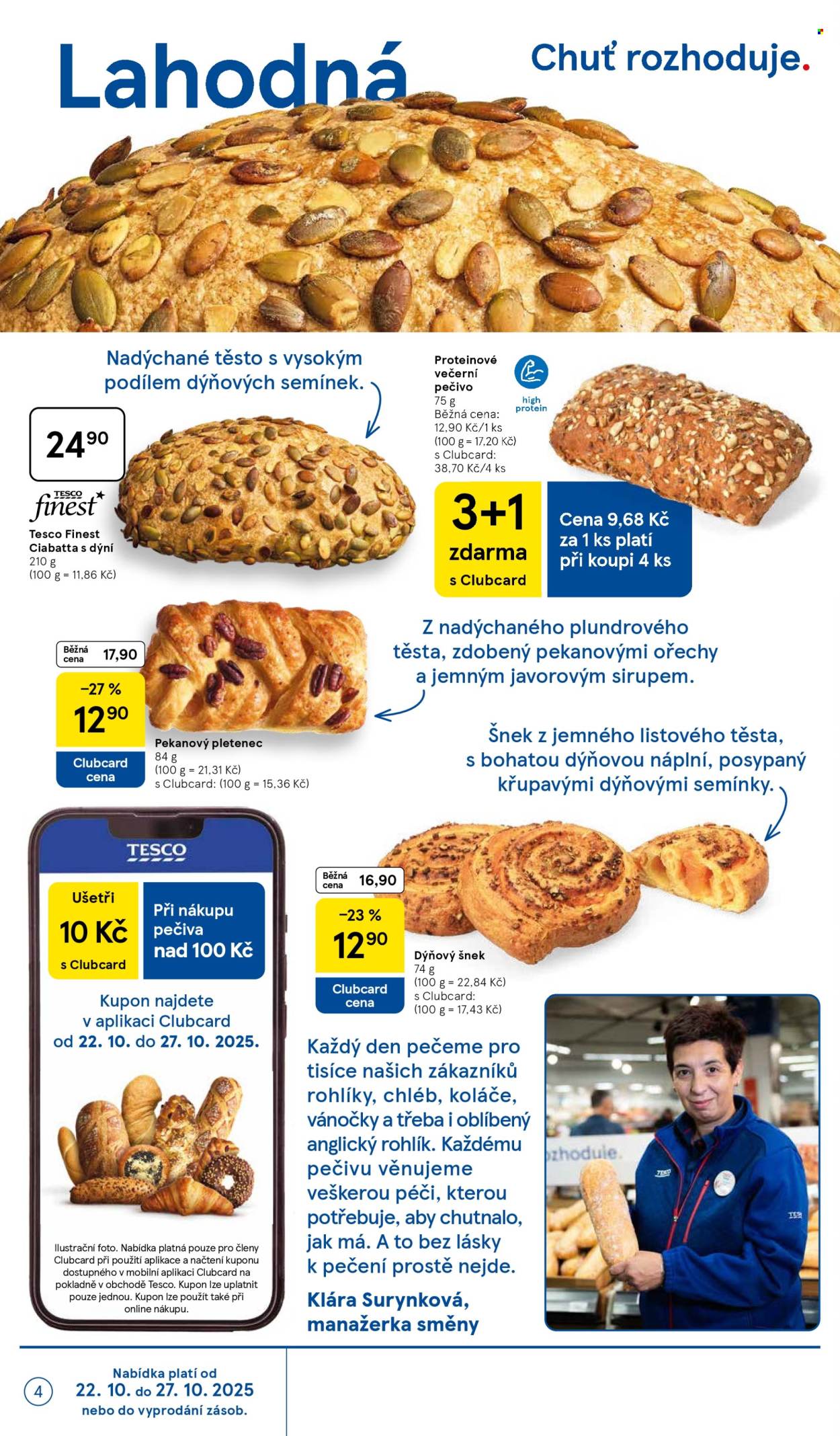 Leták TESCO - 22.10.2025 - 27.10.2025. Strana 4