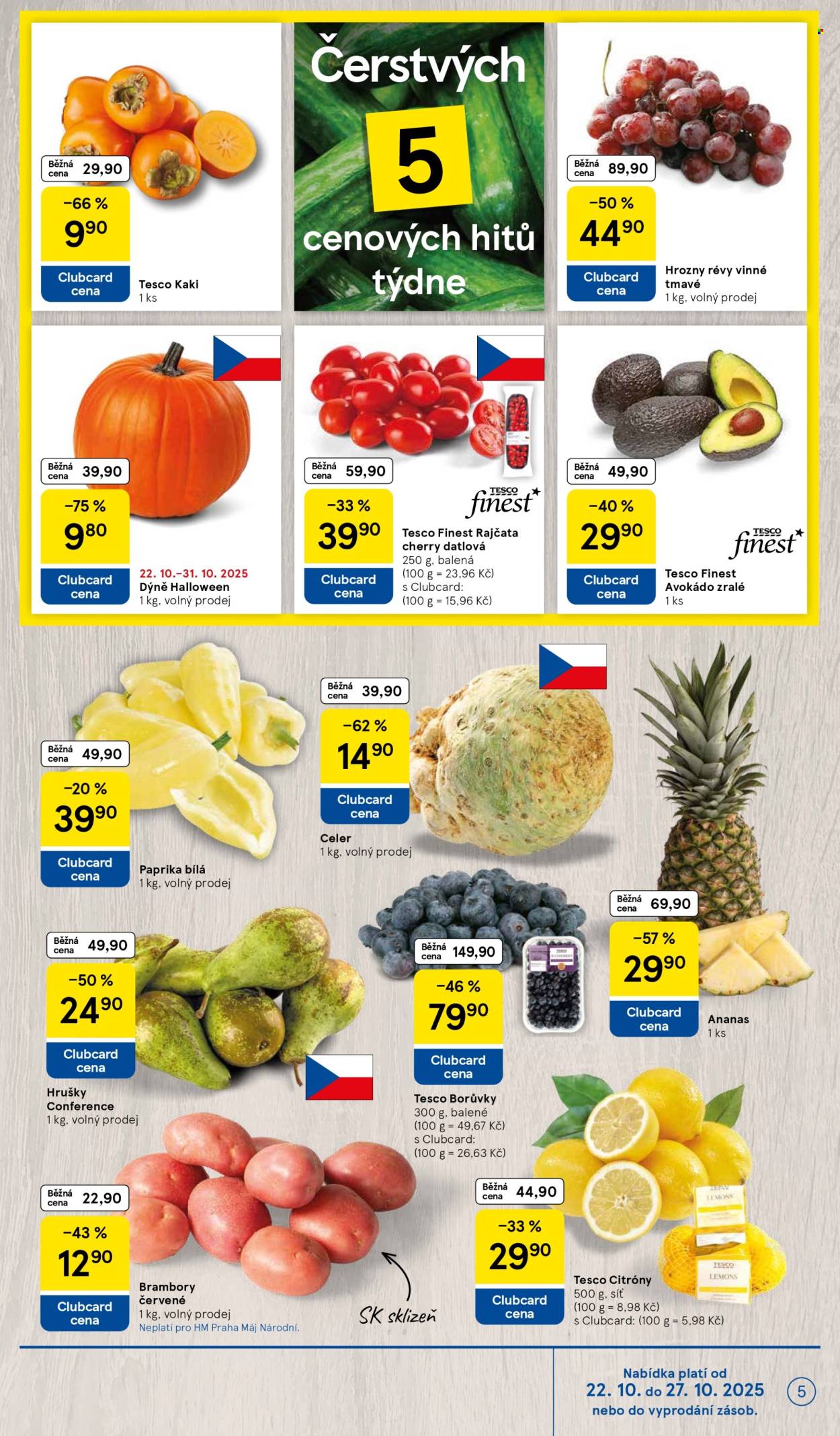 Leták TESCO - 22.10.2025 - 27.10.2025. Strana 5