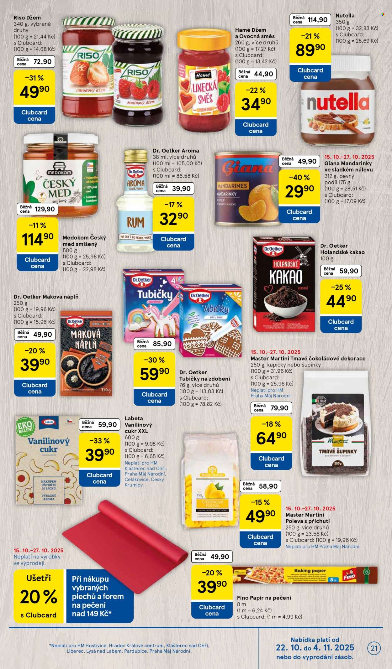 Leták TESCO - 22.10.2025 - 27.10.2025. Strana 21