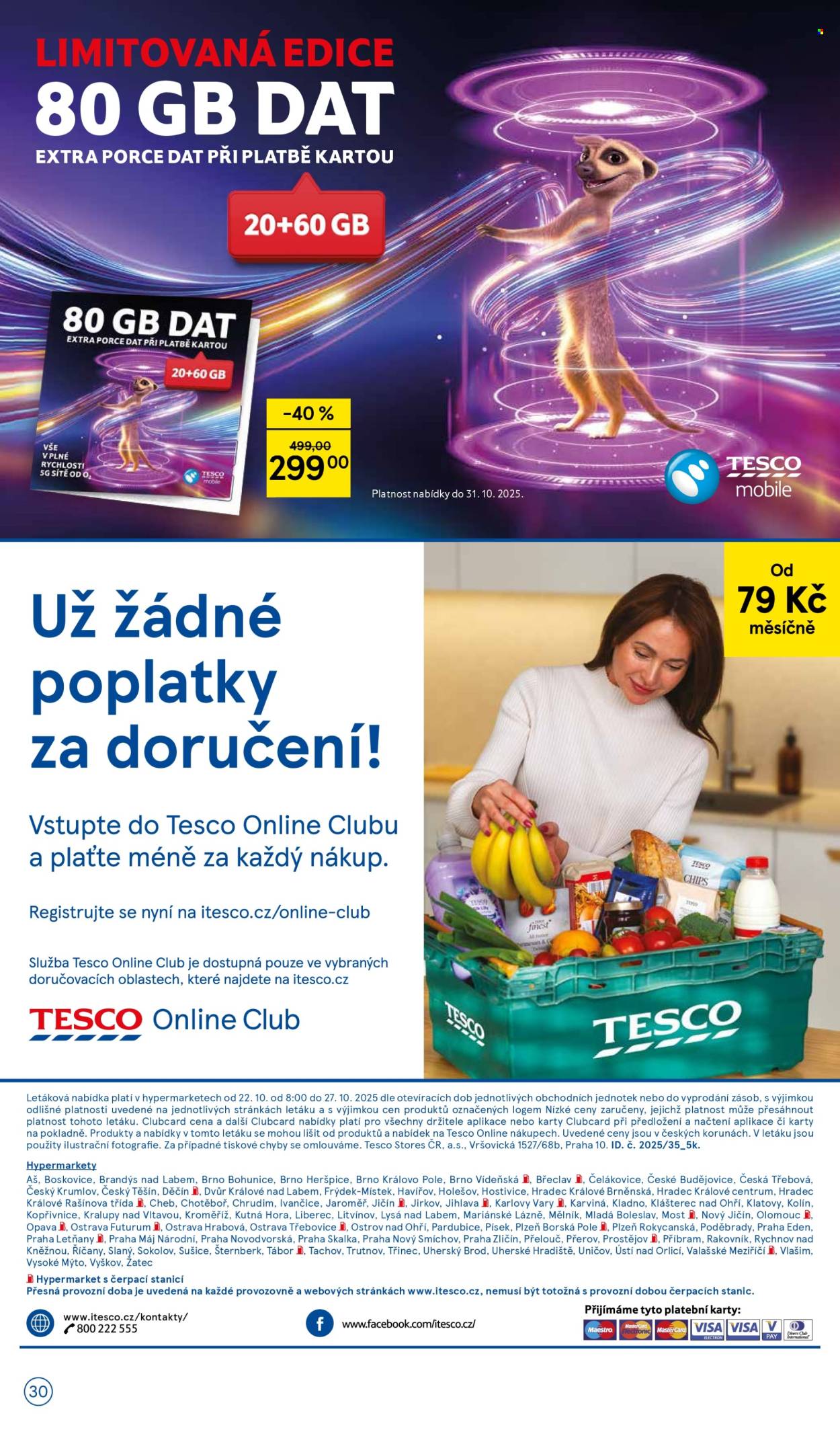 Leták TESCO - 22.10.2025 - 27.10.2025. Strana 30