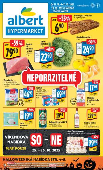 Leták Albert Hypermarket - 22.10.2025 - 27.10.2025.