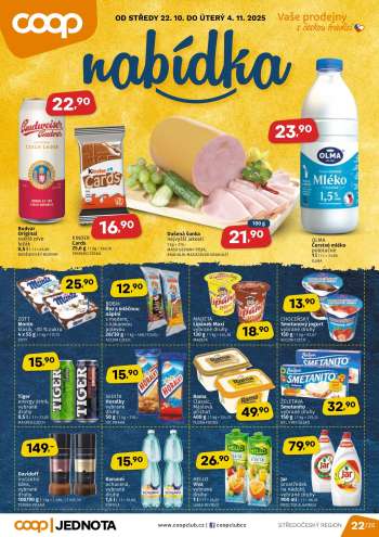 Leták coop JEDNOTA - 22.10.2025 - 4.11.2025.