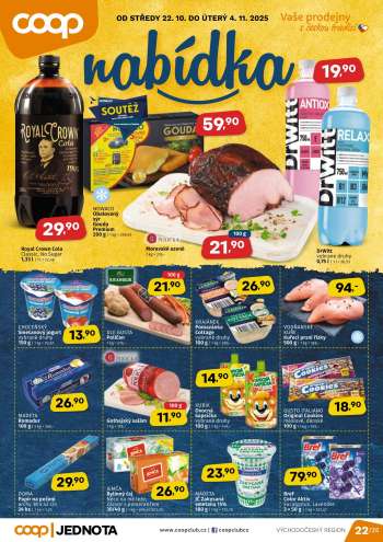 Leták coop JEDNOTA - 22.10.2025 - 4.11.2025.