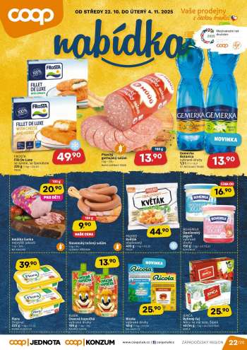 Leták coop JEDNOTA - 22.10.2025 - 4.11.2025.