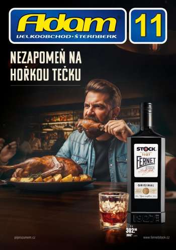 Leták Adam velkoobchod Šternberk - 1.11.2025 - 30.11.2025.