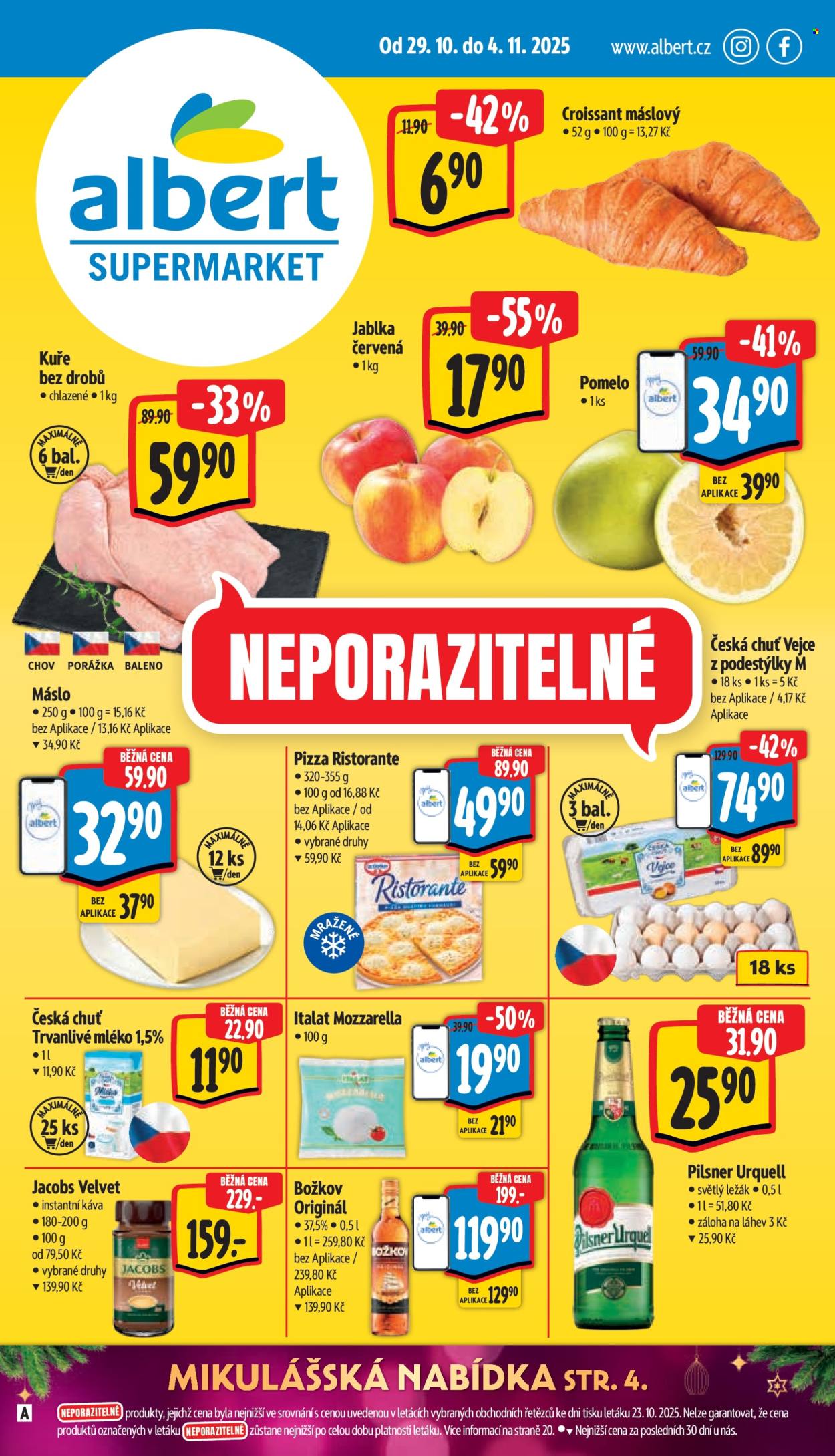 Leták Albert Supermarket - 29.10.2025 - 4.11.2025. Strana 1