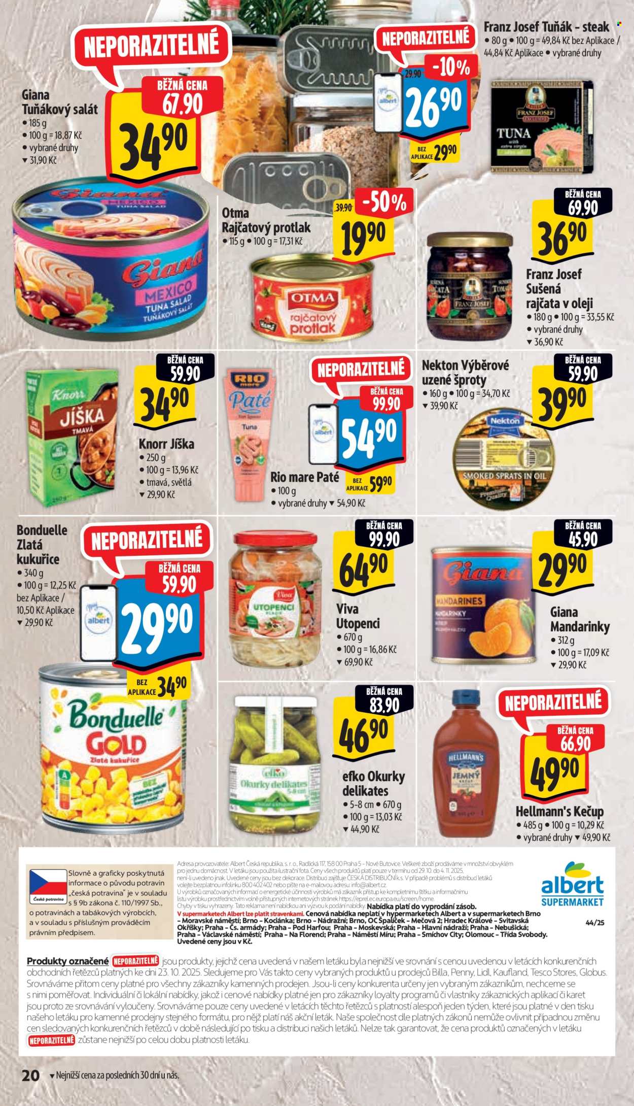Leták Albert Supermarket - 29.10.2025 - 4.11.2025. Strana 29
