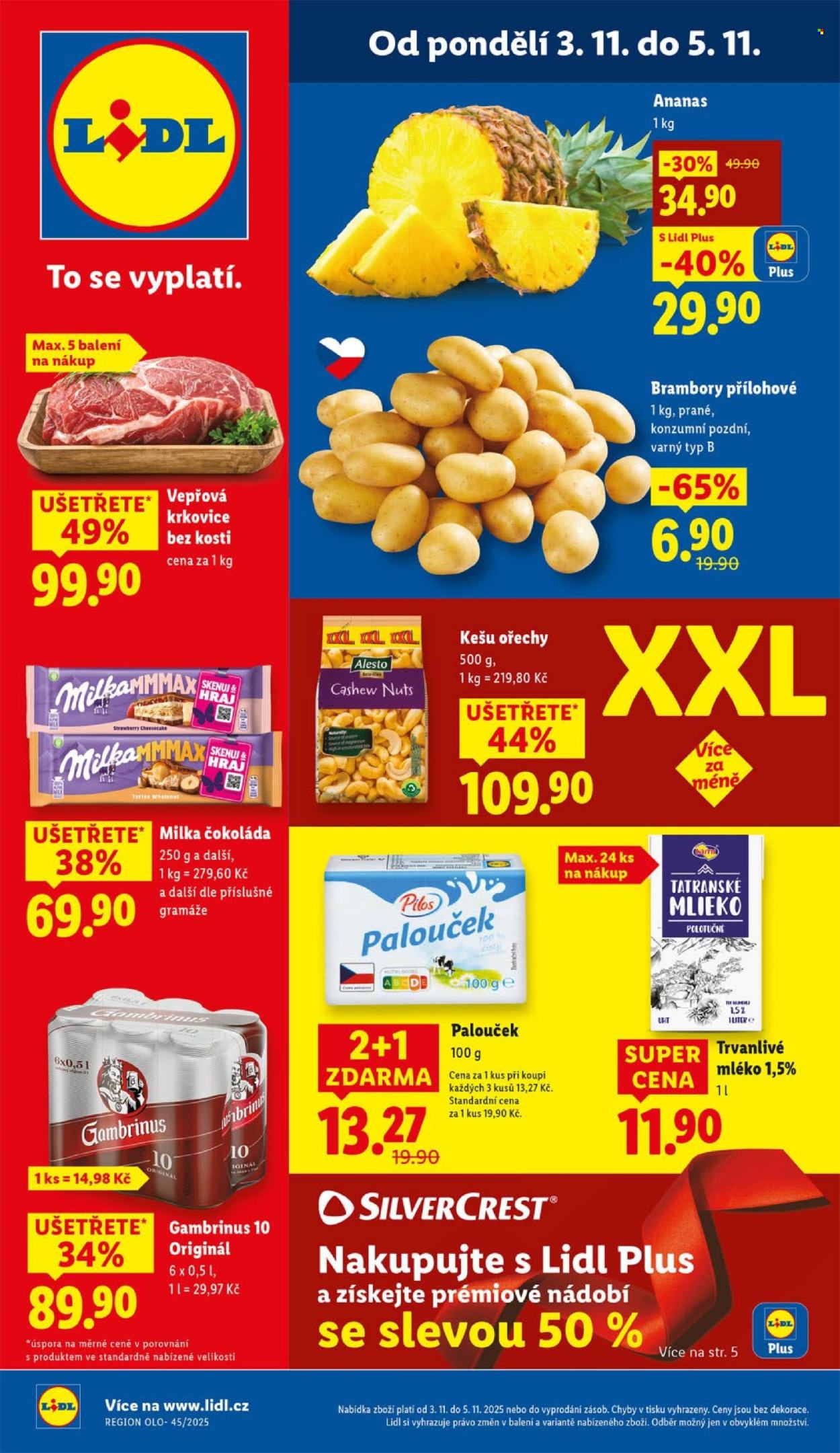 Leták Lidl - 3.11.2025 - 5.11.2025. Strana 1