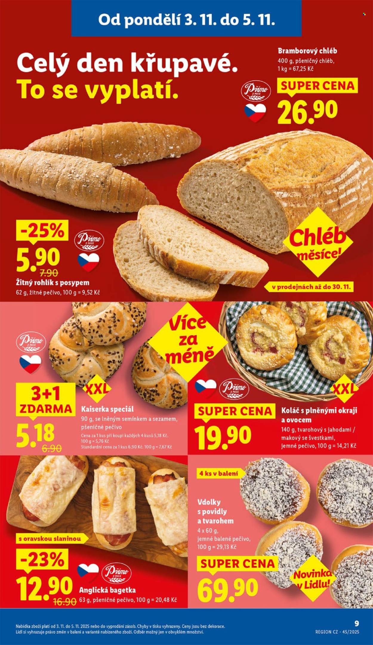 Leták Lidl - 3.11.2025 - 5.11.2025. Strana 9