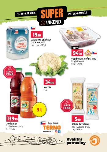 Leták coop TERNO - 31.10.2025 - 3.11.2025.