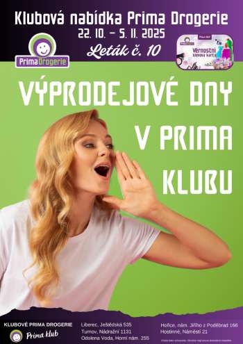 Leták Prima Drogerie - 22.10.2025 - 5.11.2025.