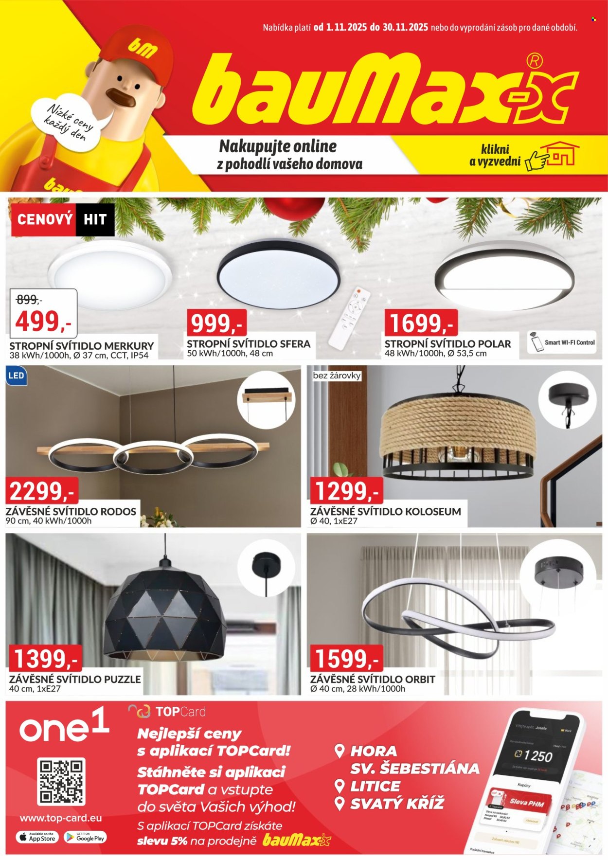 Leták Baumax - 1.11.2025 - 30.11.2025. Strana 1