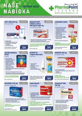 Leták PharmaPoint - 1.11.2025 - 30.11.2025.