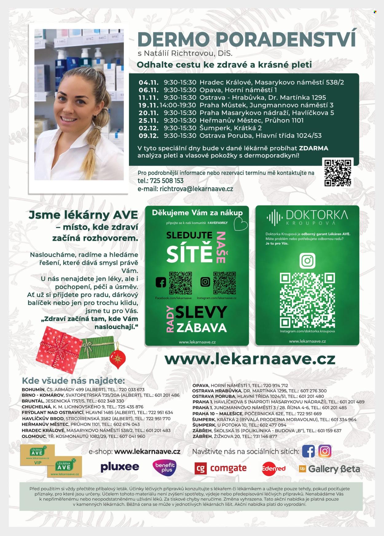 Leták Lékárna AVE - 1.11.2025 - 31.12.2025. Strana 8