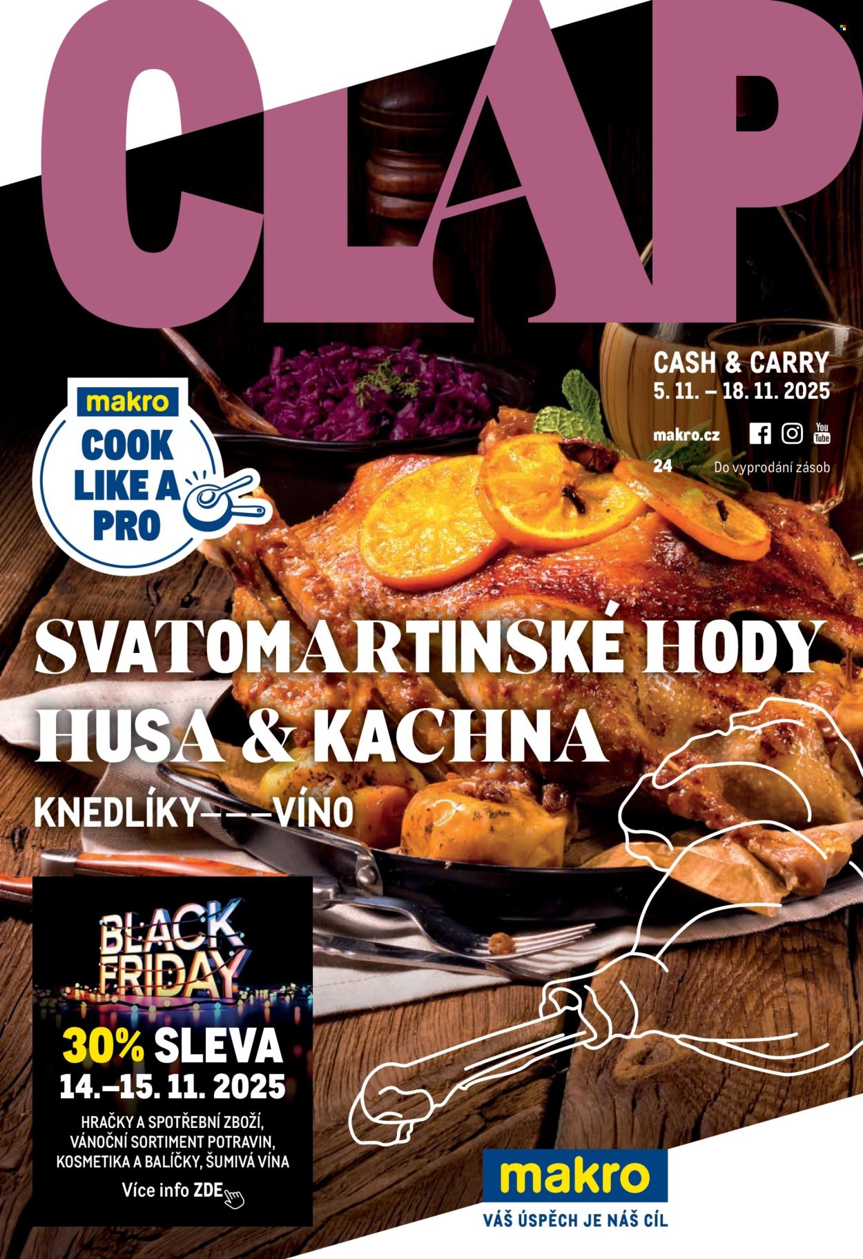 Leták MAKRO - 5.11.2025 - 18.11.2025. Strana 1