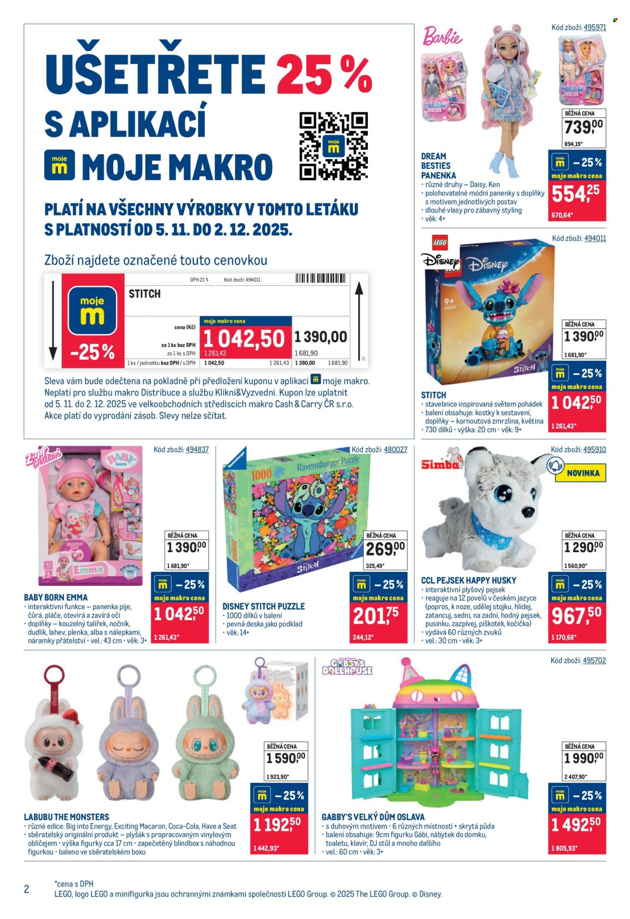 Leták MAKRO - 5.11.2025 - 2.12.2025. Strana 2
