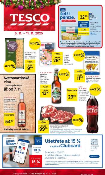 Leták TESCO - 5.11.2025 - 11.11.2025.