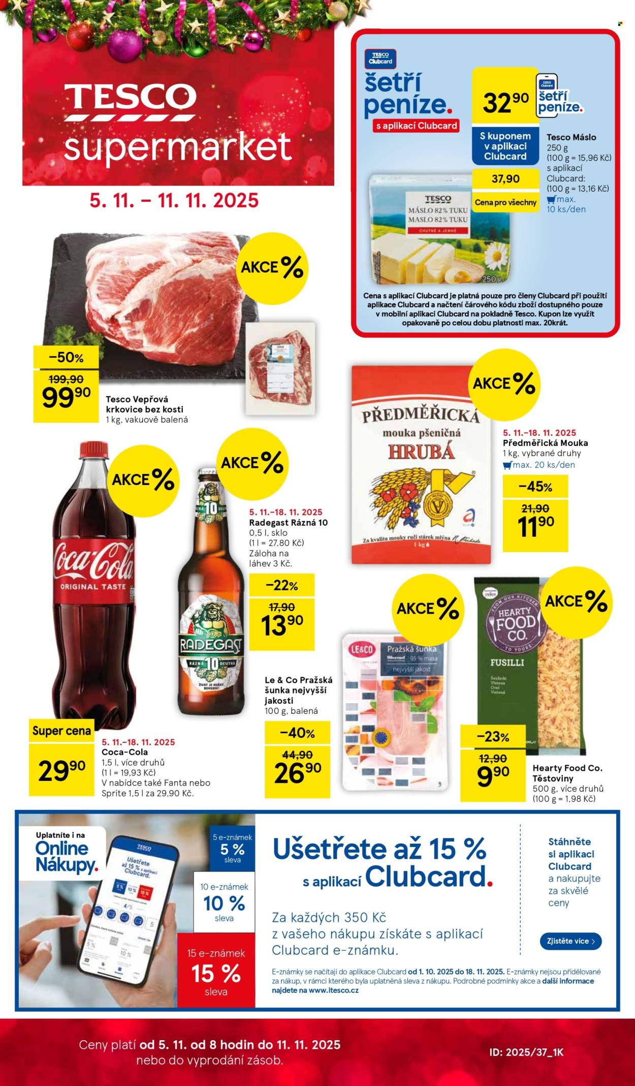 Leták TESCO supermarket - 5.11.2025 - 11.11.2025. Strana 1