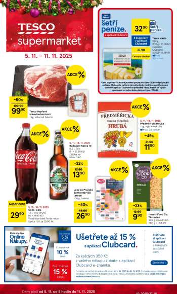 Leták TESCO supermarket - 5.11.2025 - 11.11.2025.