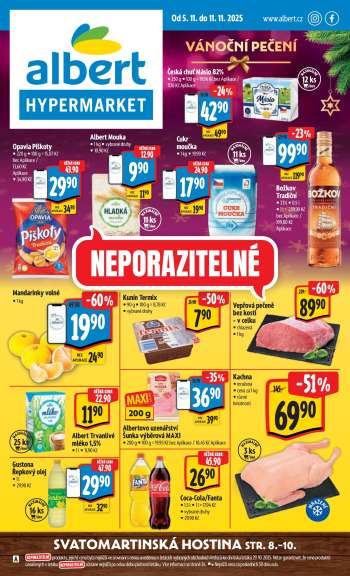 Leták Albert Hypermarket - 5.11.2025 - 11.11.2025.