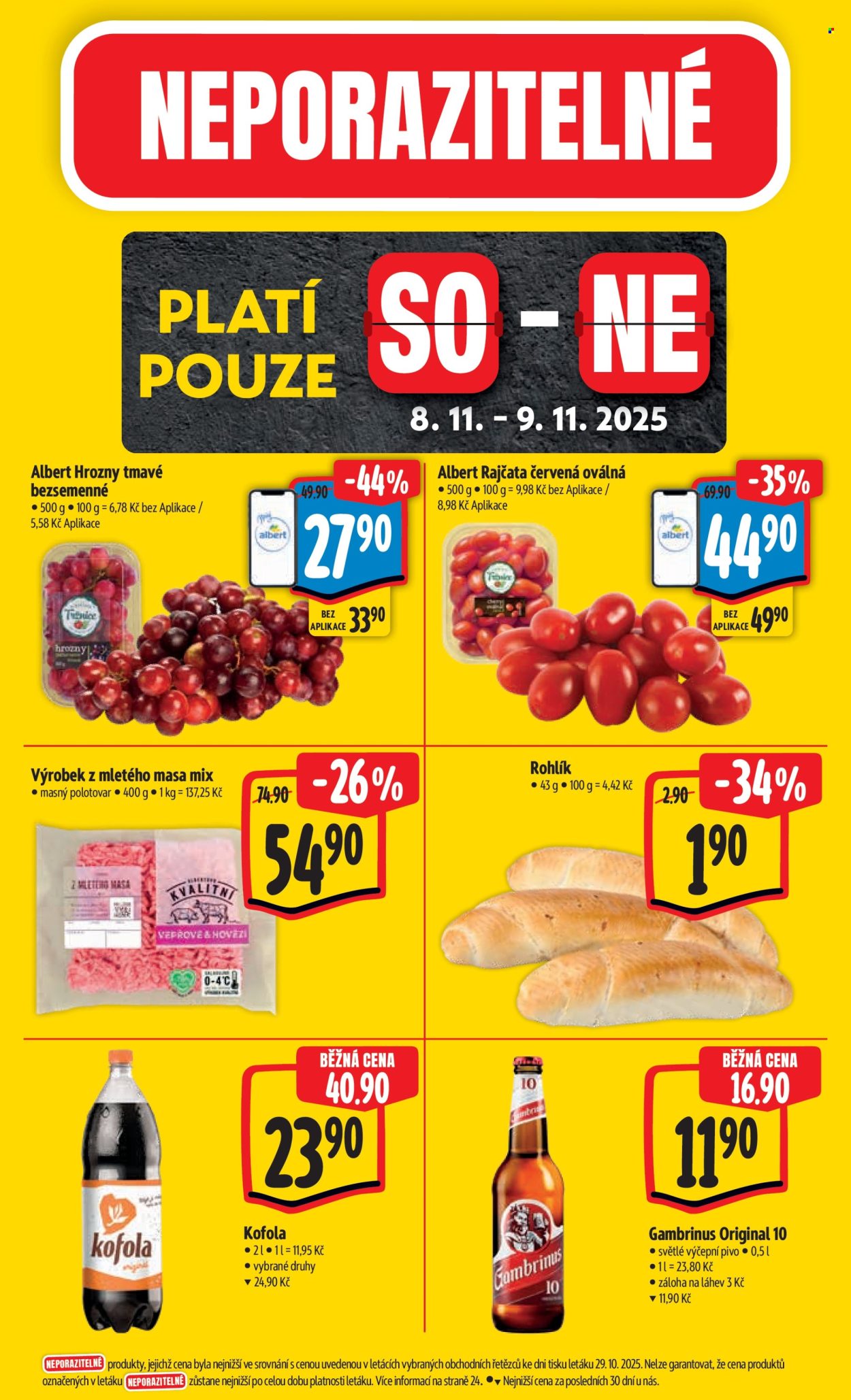 Leták Albert Hypermarket - 5.11.2025 - 11.11.2025. Strana 8