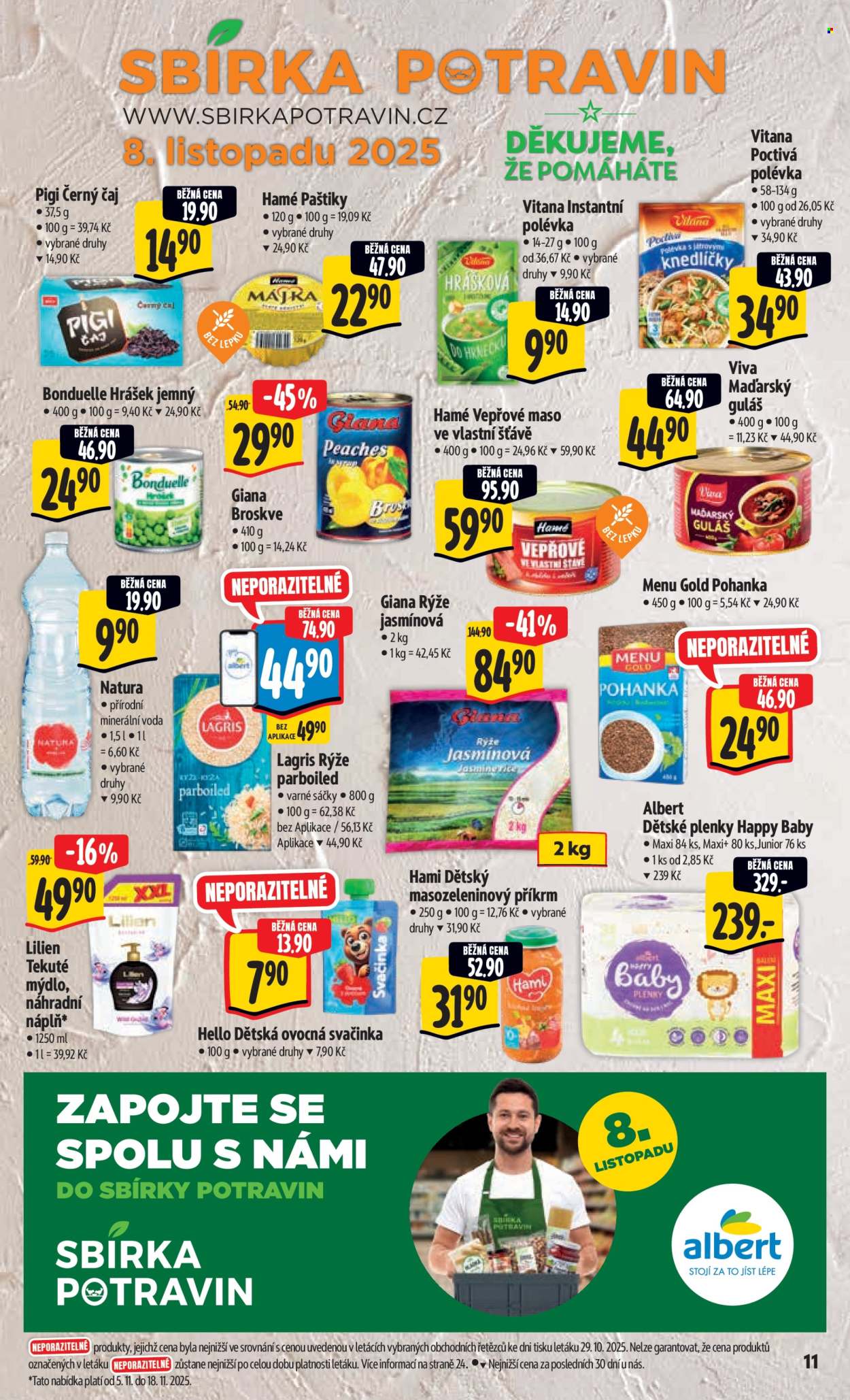 Leták Albert Hypermarket - 5.11.2025 - 11.11.2025. Strana 18