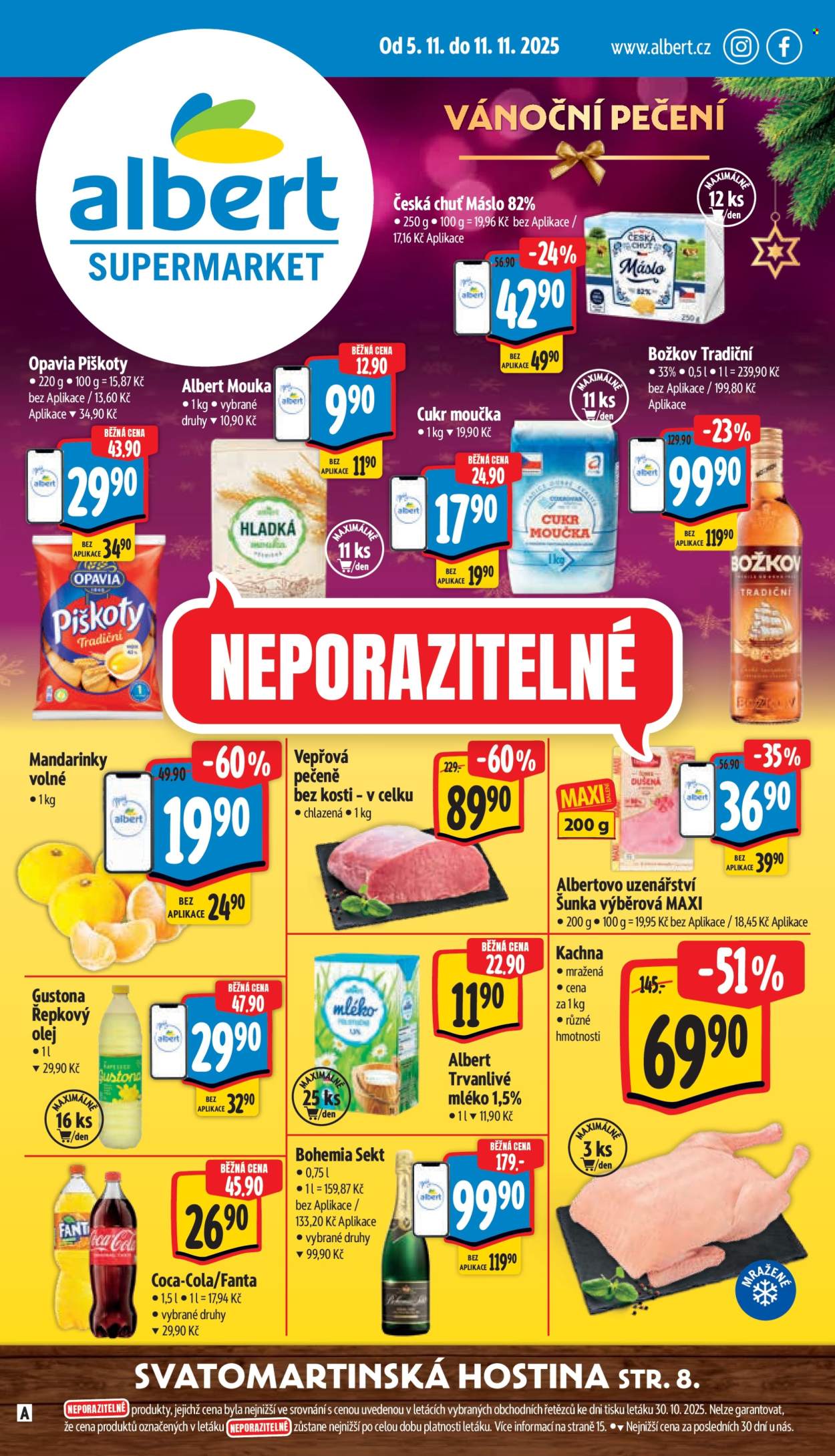 Leták Albert Supermarket - 5.11.2025 - 11.11.2025. Strana 1
