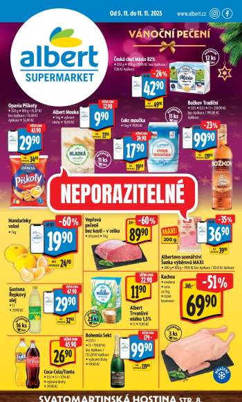 Leták Albert Supermarket - 5.11.2025 - 11.11.2025.