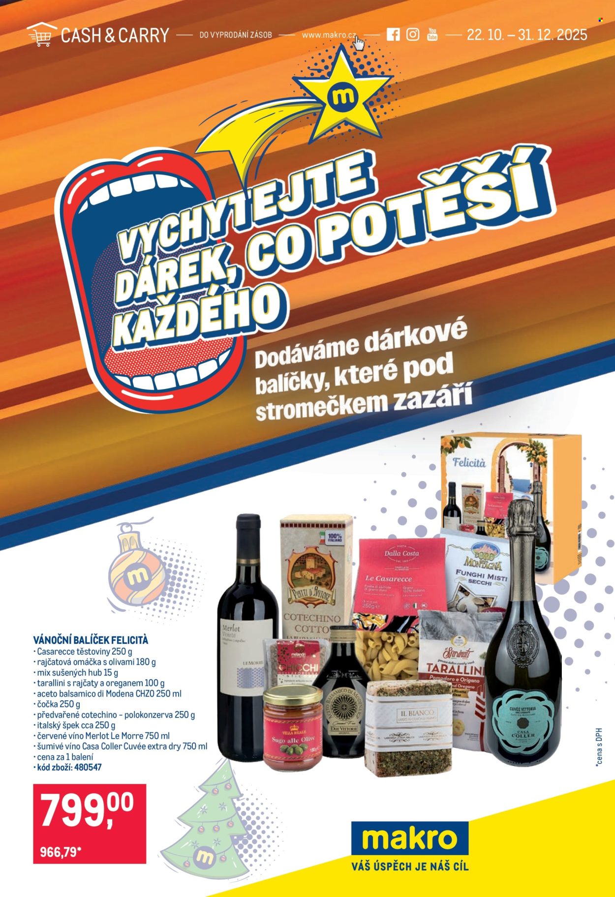 Leták MAKRO - 22.10.2025 - 31.12.2025. Strana 1