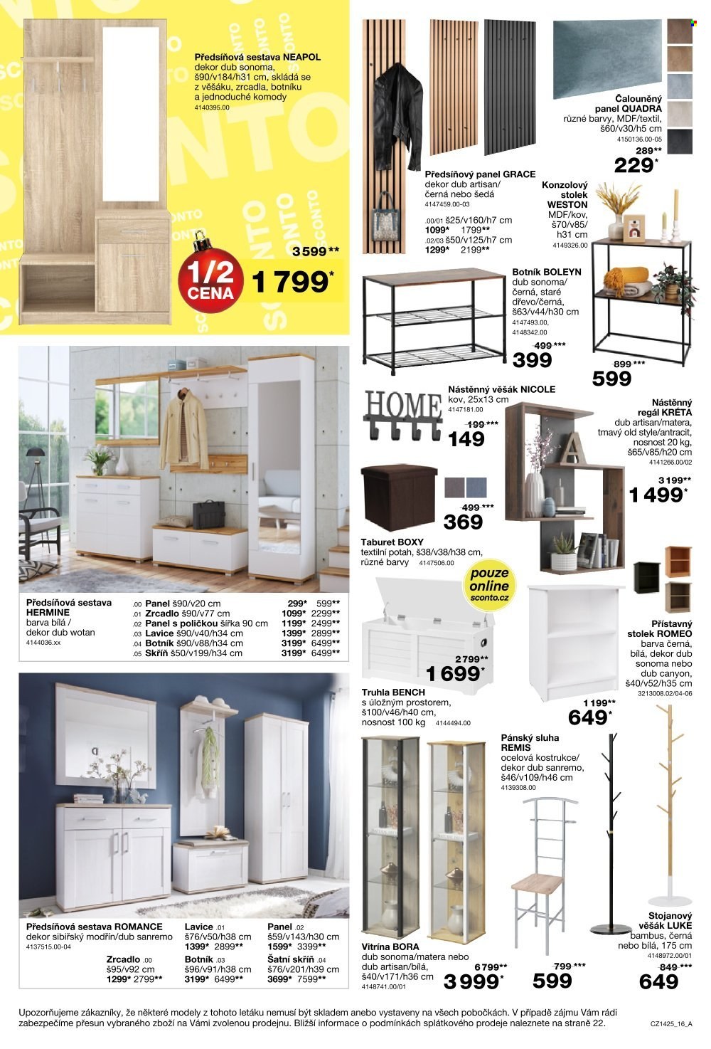 Leták SCONTO NÁBYTEK - 5.11.2025 - 25.11.2025. Strana 16