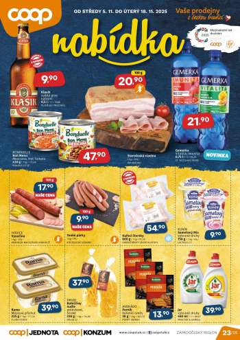 Leták coop JEDNOTA - 5.11.2025 - 18.11.2025.