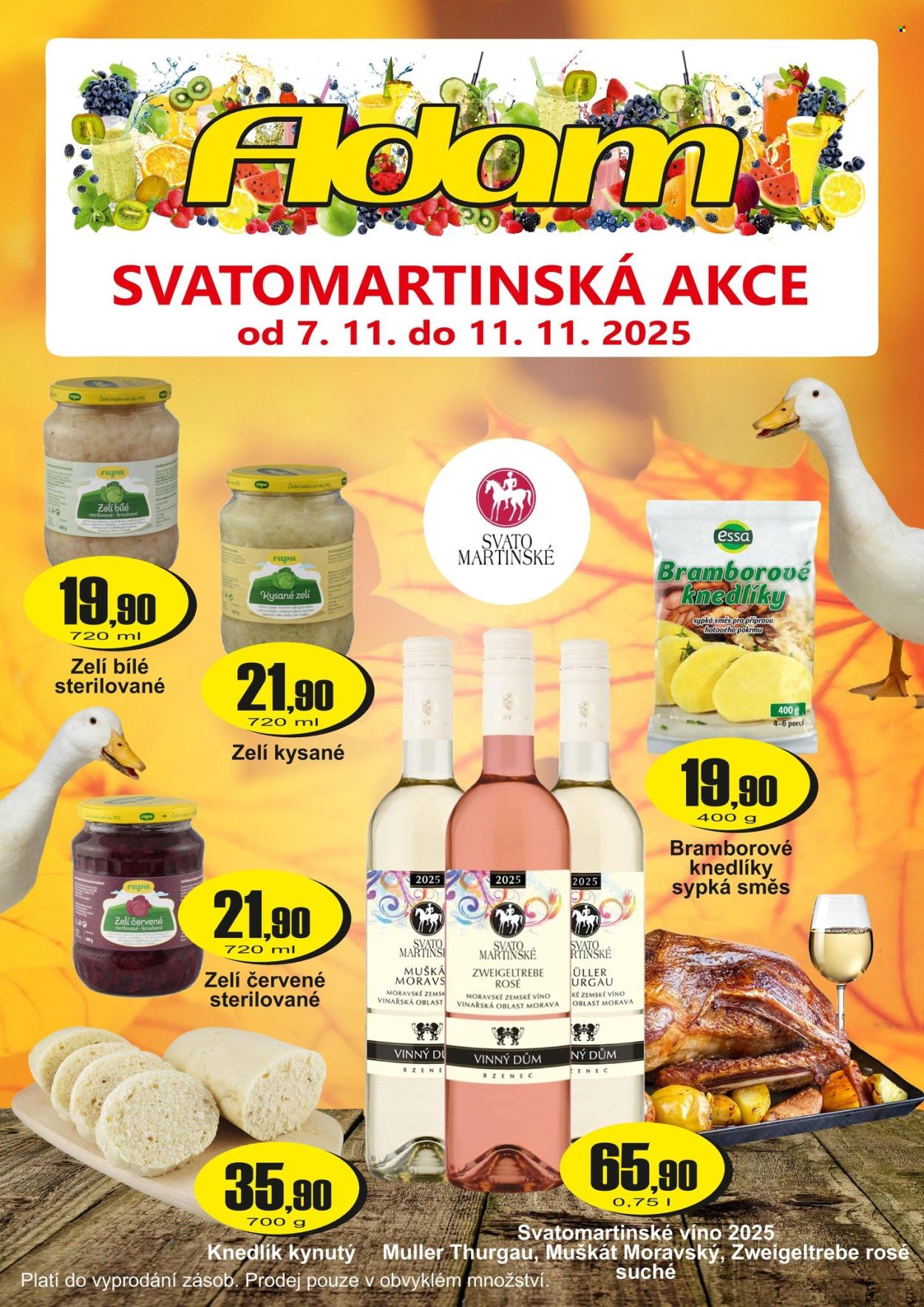 Leták Adam maloobchod - 7.11.2025 - 11.11.2025. Strana 1