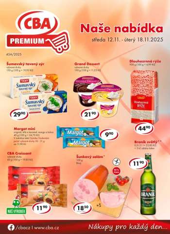 Leták CBA Premium - 12.11.2025 - 18.11.2025.